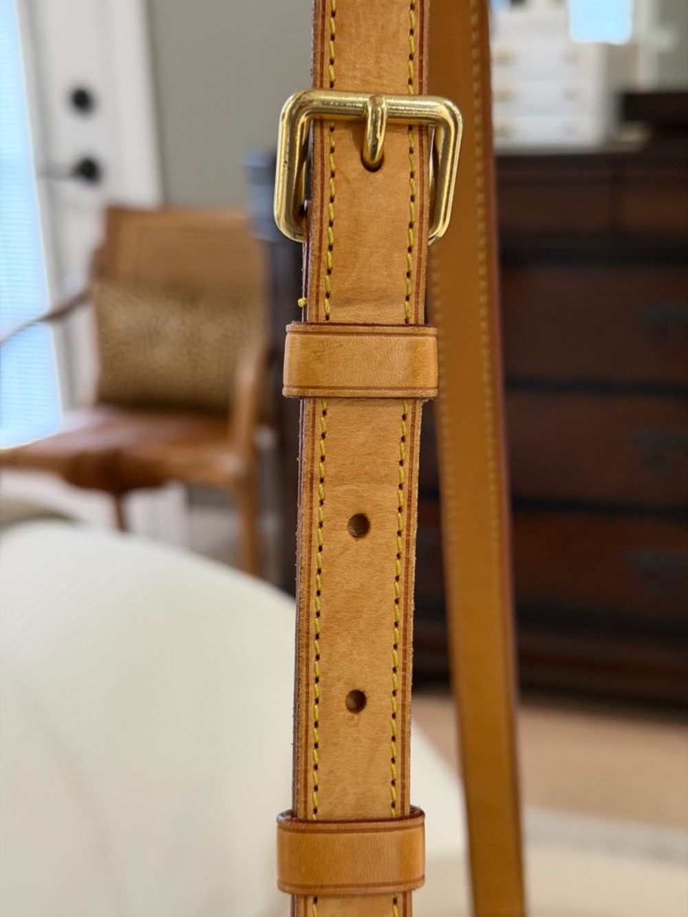 Louis Vuitton Odeon MM Brown Monogram Crossbody with Tan Leather Trim - Picture 6 of 16